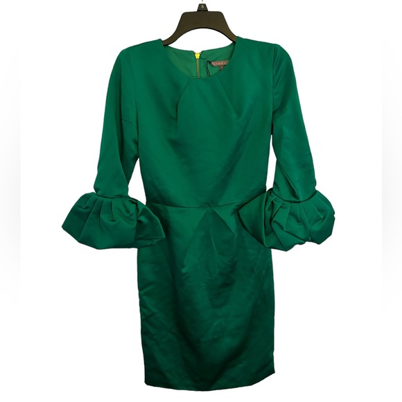 Issue New‎ York Women’s Green Cocktail Dress Size Small - Picture 1 of 12